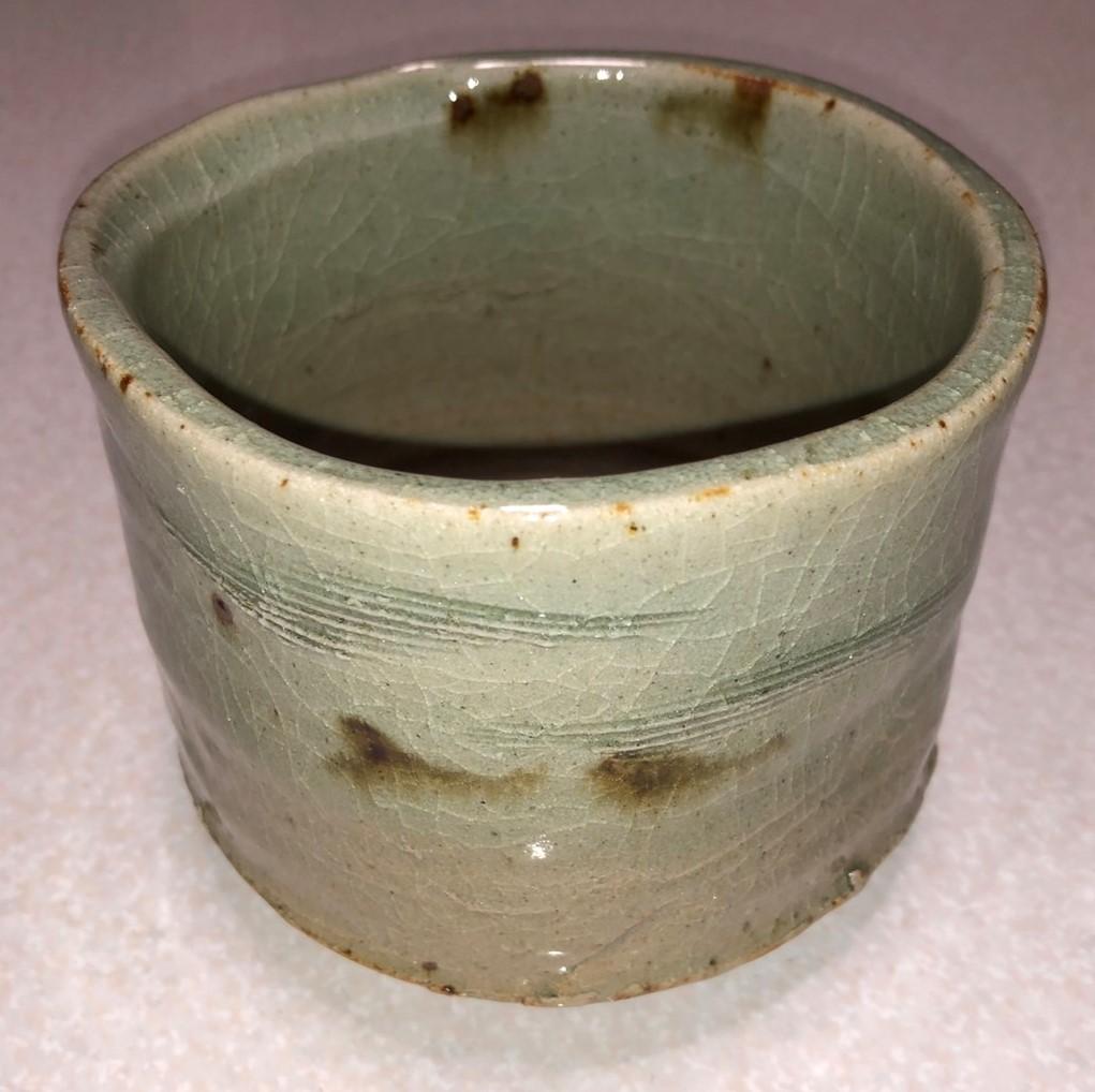 ◆ 灰釉車　天平　茶碗 ◆