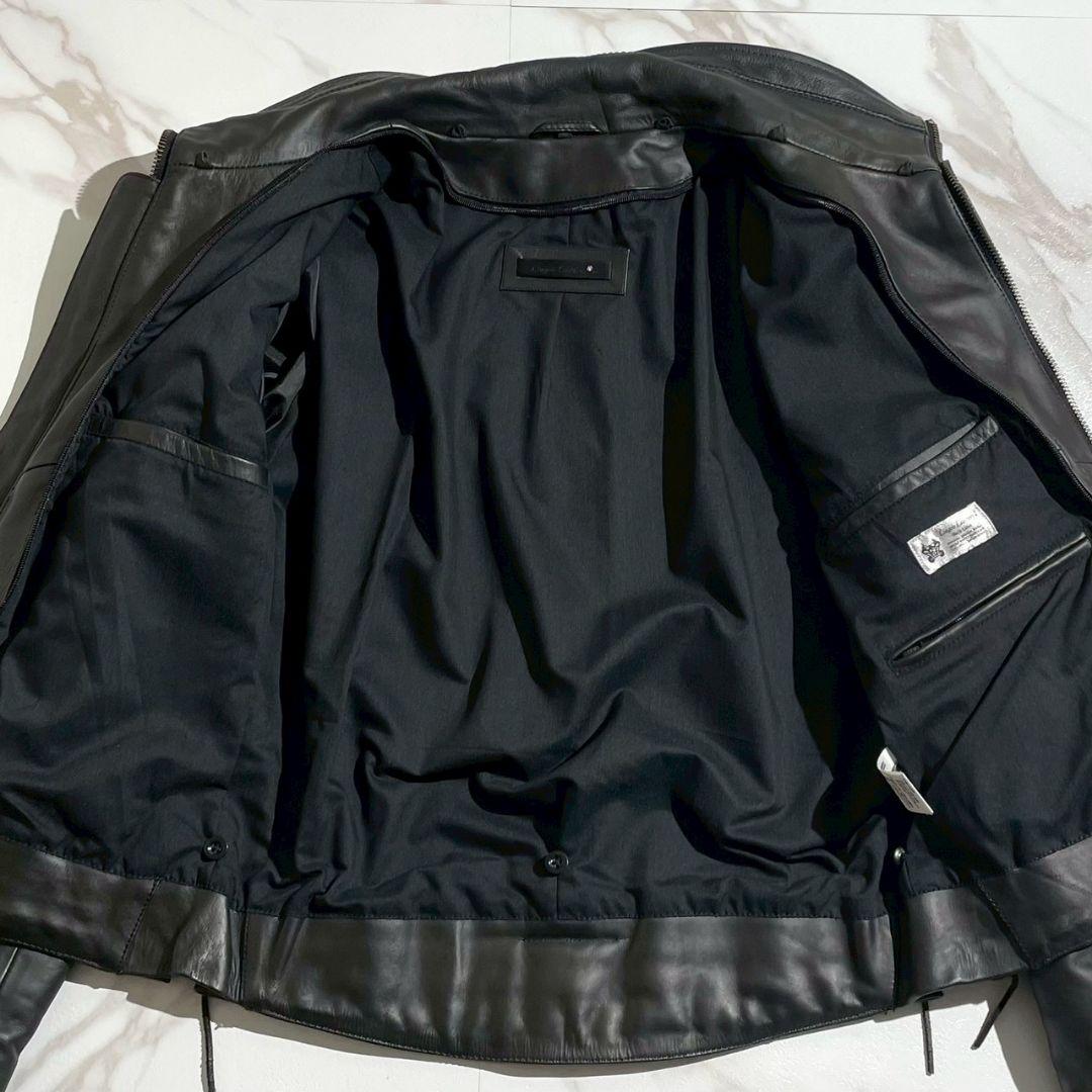 リューグーレザーズ ライダース 牛革 ライナー脱着 G-1 中綿 ブラック XL