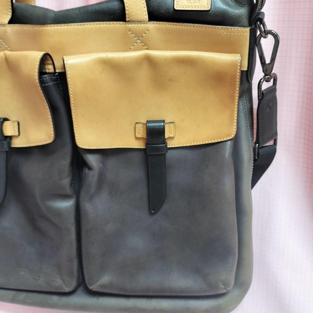 希少 TUMI ショルダーバッグ ヘルメットバッグ オールレザー 2way