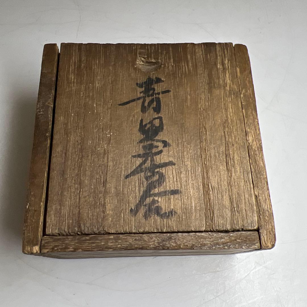 時代　青貝香合　共箱　直径約6㎝　東Y8-0106①タサオ