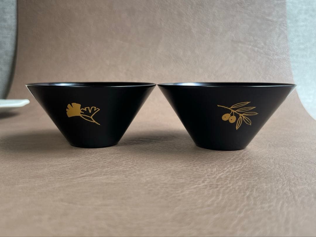 北岡省三作　漆　蒔絵盃　2点　ぐい呑　盃　漆芸作家　香川