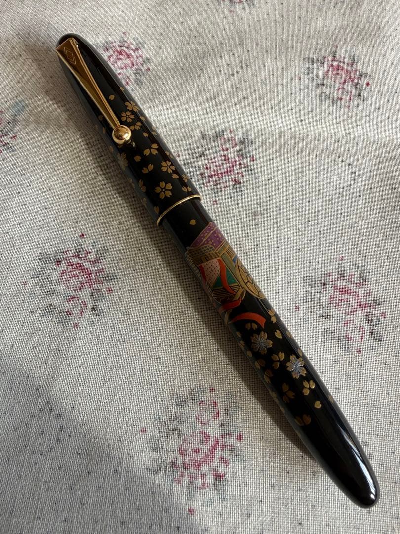 パイロット蒔絵万年筆、御所車