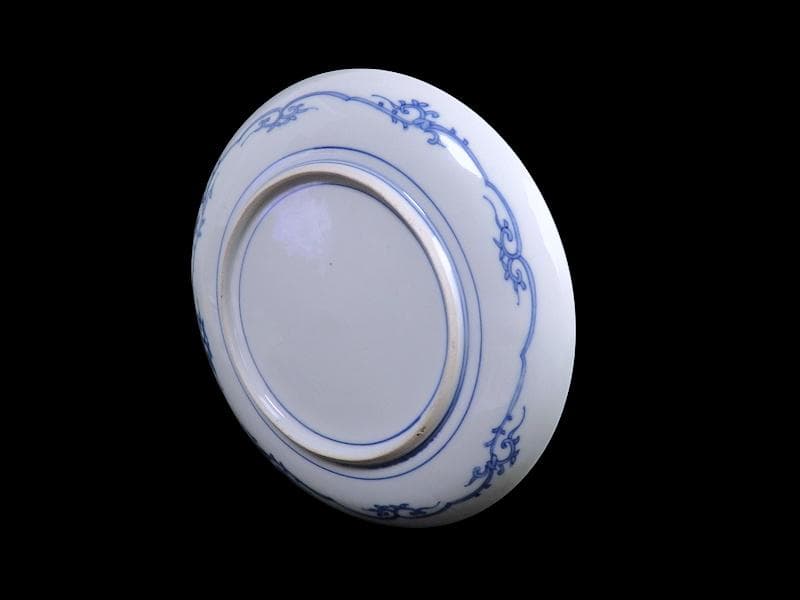 大聖寺伊万里　金襴手 花鳥紋に鳳凰の図　8寸皿　C777 AS-fbtw