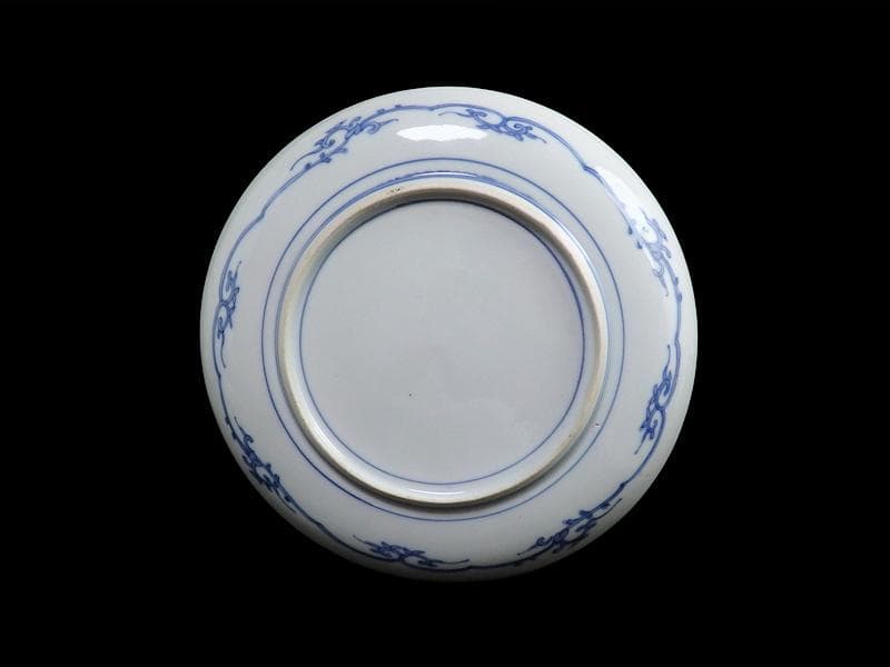 大聖寺伊万里　金襴手 花鳥紋に鳳凰の図　8寸皿　C777 AS-fbtw