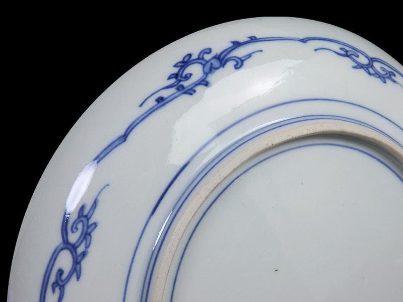 大聖寺伊万里　金襴手 花鳥紋に鳳凰の図　8寸皿　C777 AS-fbtw