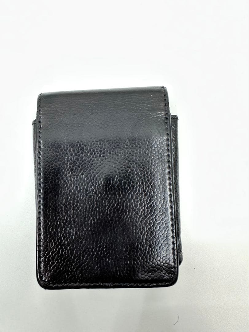 CHANEL シガレットケース　キャビアスキン　ブラック