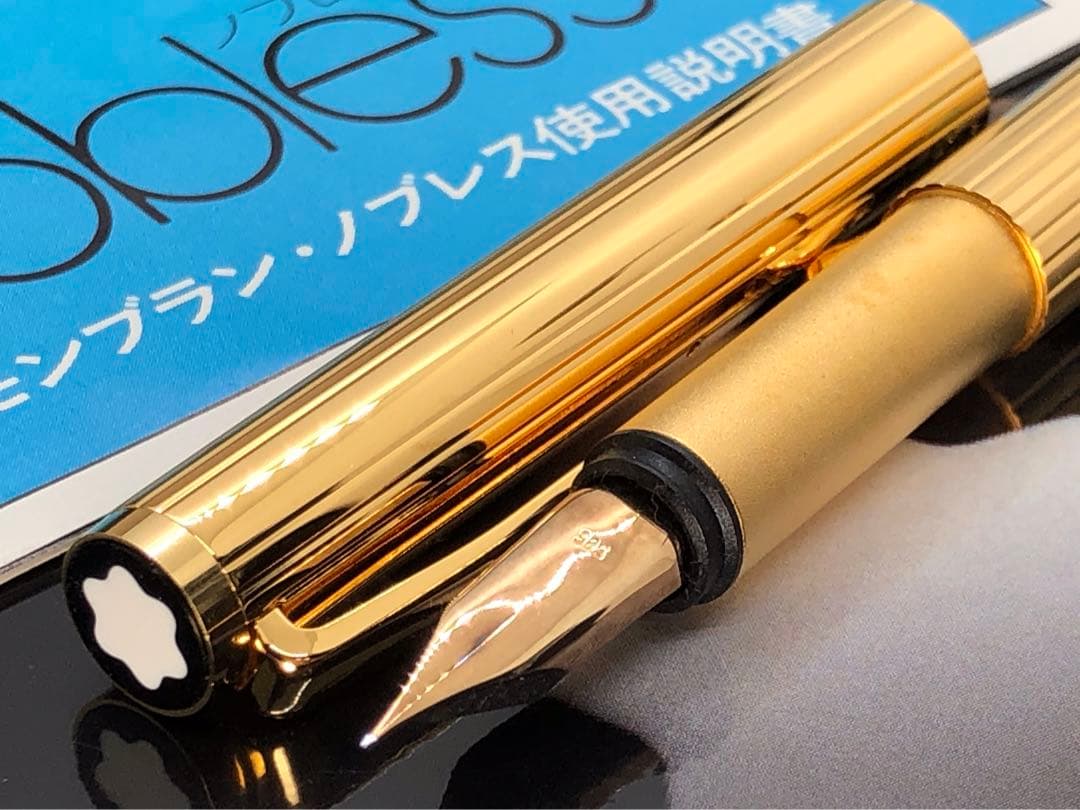 ※お宝未使用！金運を呼ぶ総金張り価値の高い逸品！No1147ノブレス★モンブラン