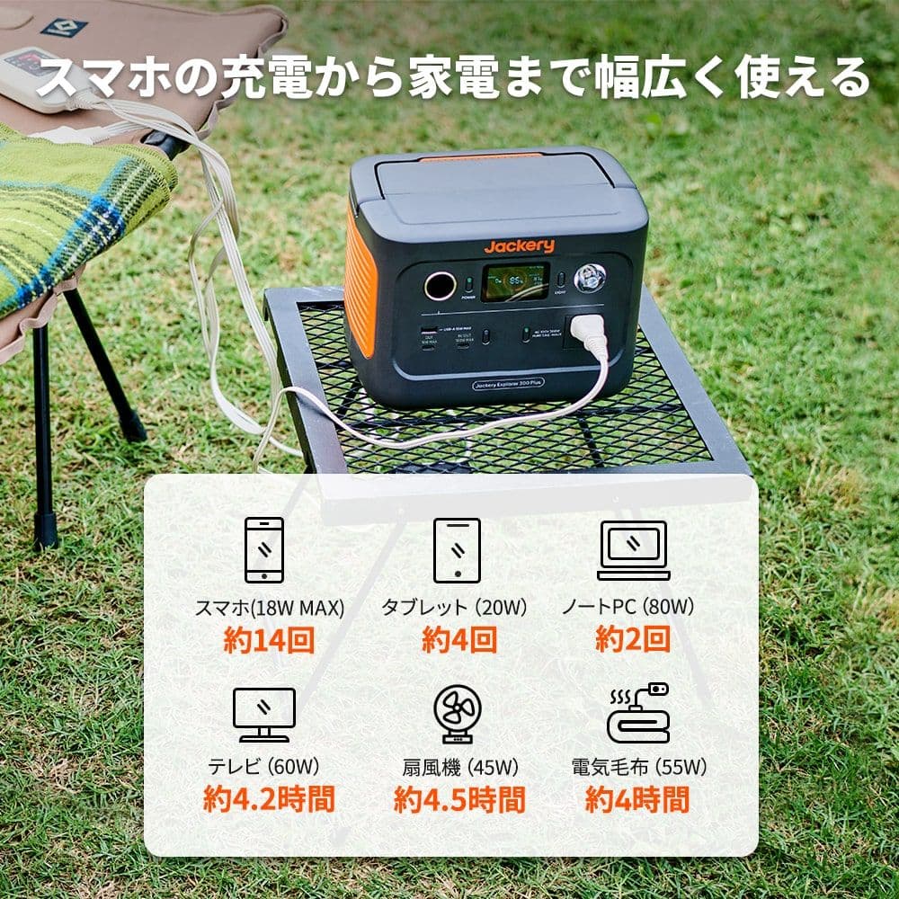 Jackery ポータブル電源 300 Plus JE-300B