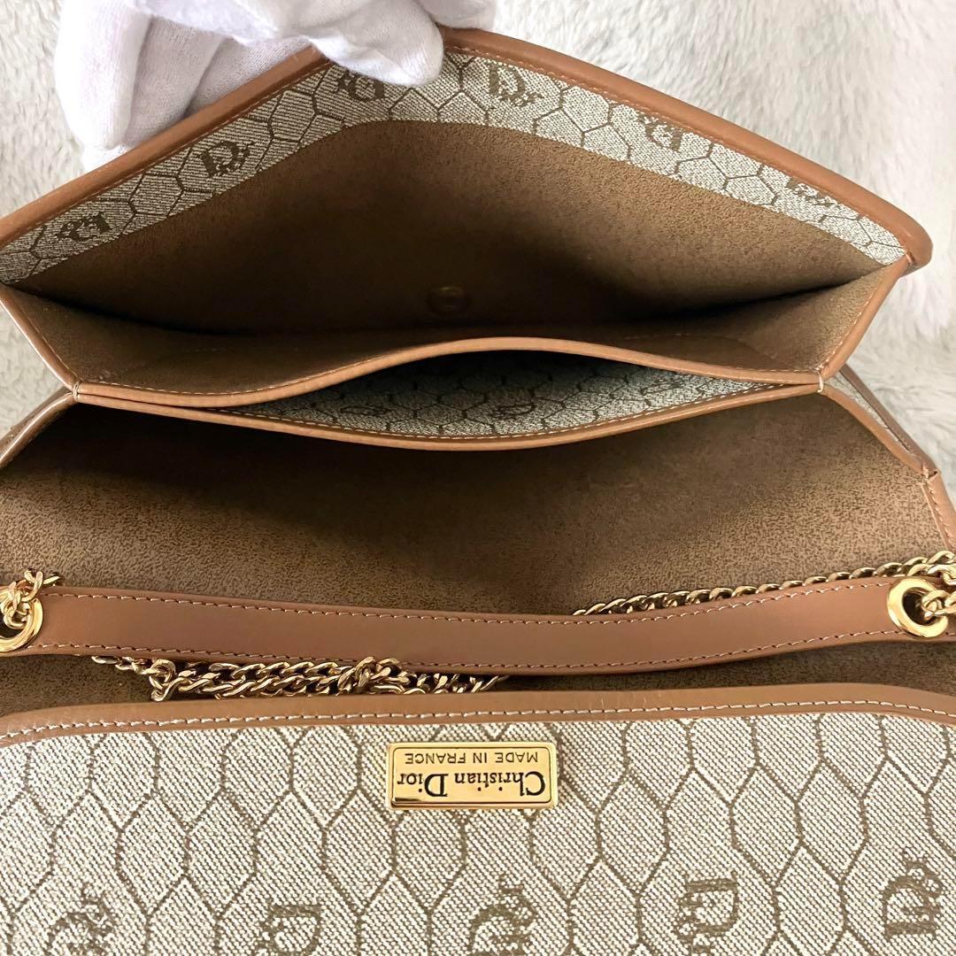 クリスチャンディオール レザー PVC ヴィンテージ 3way チェーンバッグ