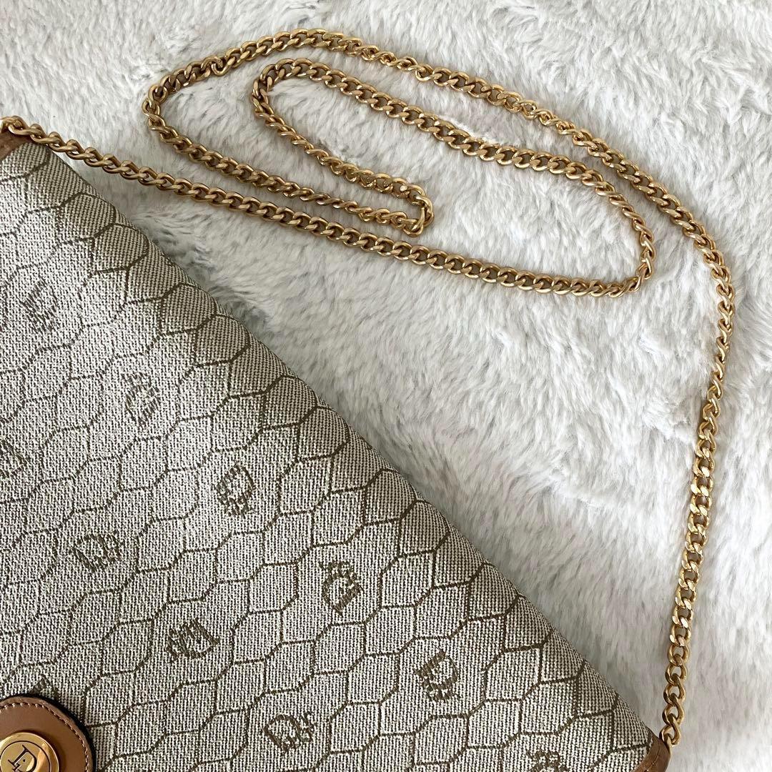 クリスチャンディオール レザー PVC ヴィンテージ 3way チェーンバッグ