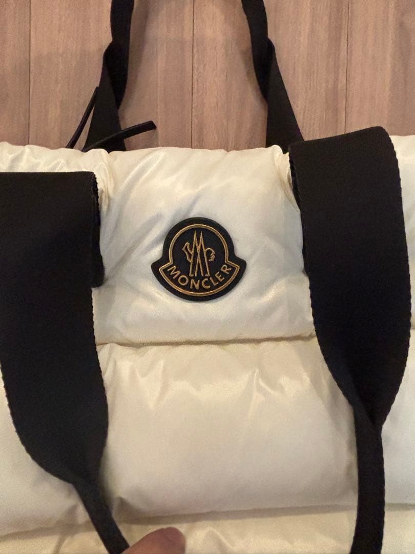 MONCLER ミニ カラドック トートバッグ　ホワイト