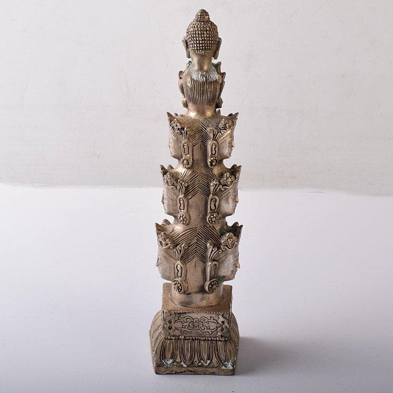 仏教美術　古銅青銅　十一面観音菩薩像　仏像　置物　C　7798