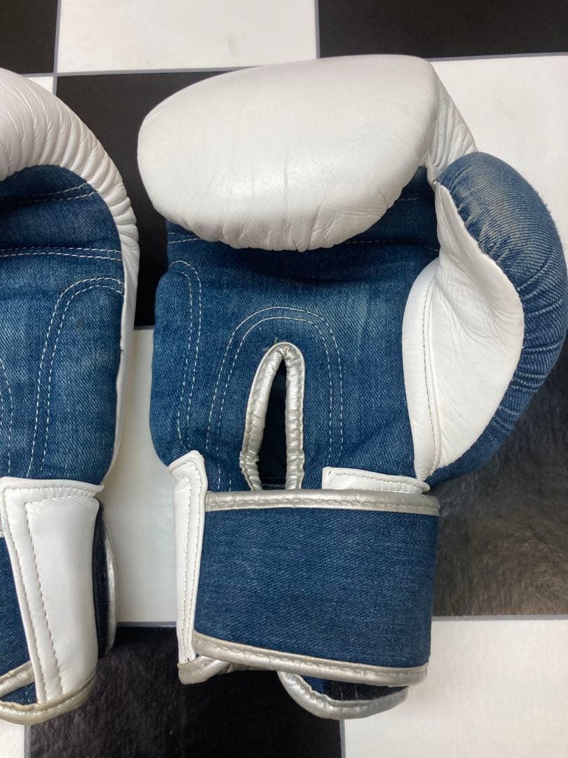 YOKKAO ヨッカオ ボクシンググローブ 10oz ホワイト/デニム綺麗