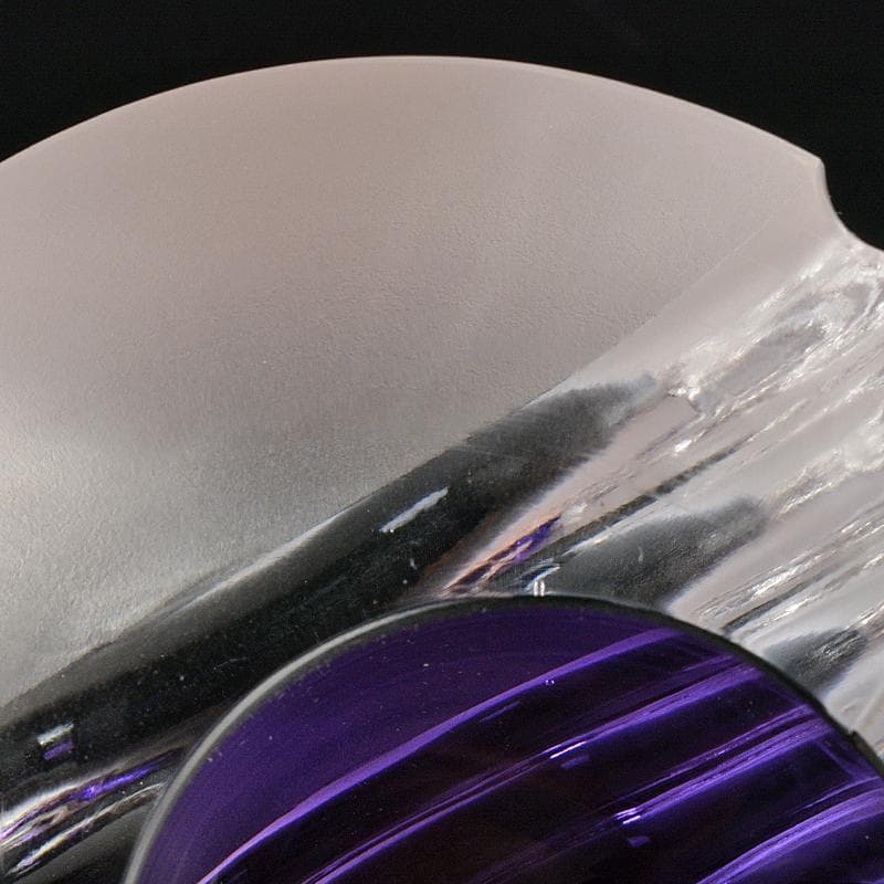 ガラス工芸　日本工芸会員　大槻洋介作　置物　V　R6828