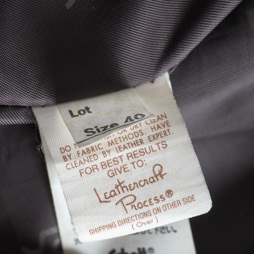 Schott　トラッカージャケット　40　レザージャケット　ライナー付き　赤茶