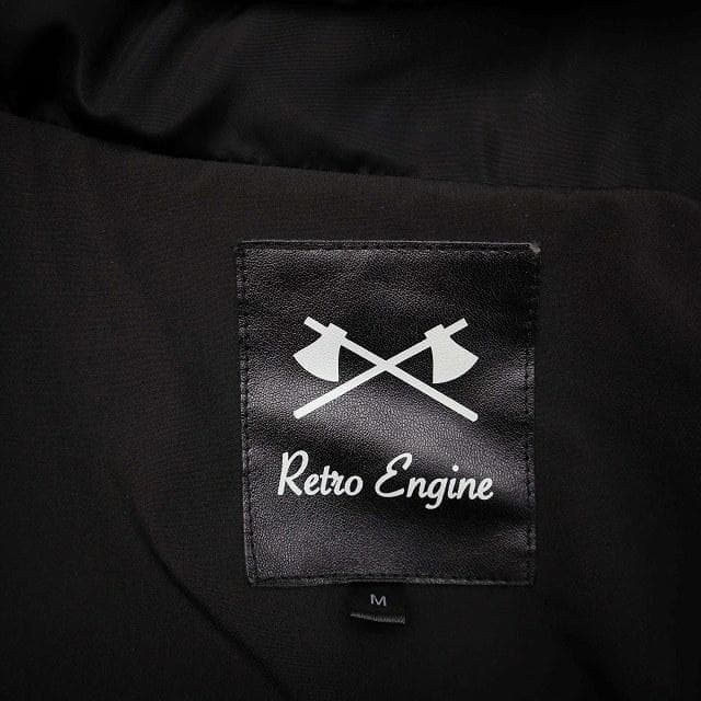 レトロエンジン RTEG 3M シンサレート 袖リブ 中綿 ジャケット ブラック