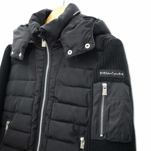 レトロエンジン RTEG 3M シンサレート 袖リブ 中綿 ジャケット ブラック