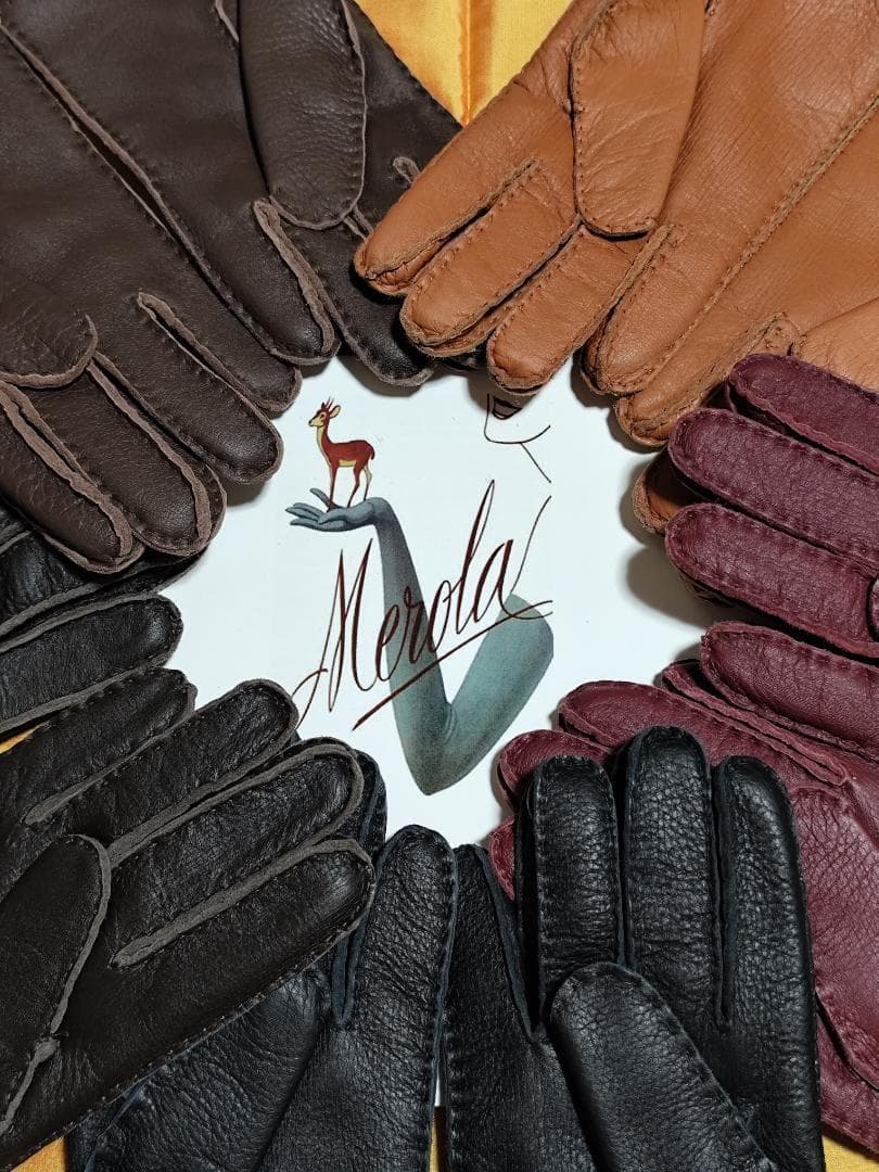 今季 メローラ ディアタン色 ライニングなし 革手袋 グローブ MEROLA