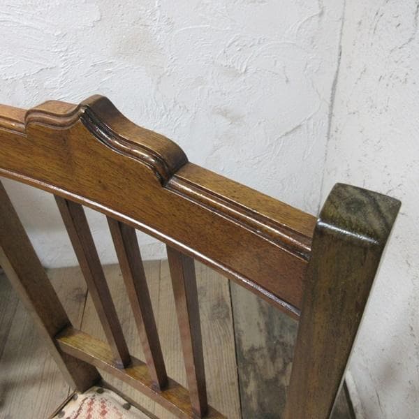 イギリス アンティークチェア 椅子 鋲打ち イス 店舗什器 英国 4105d