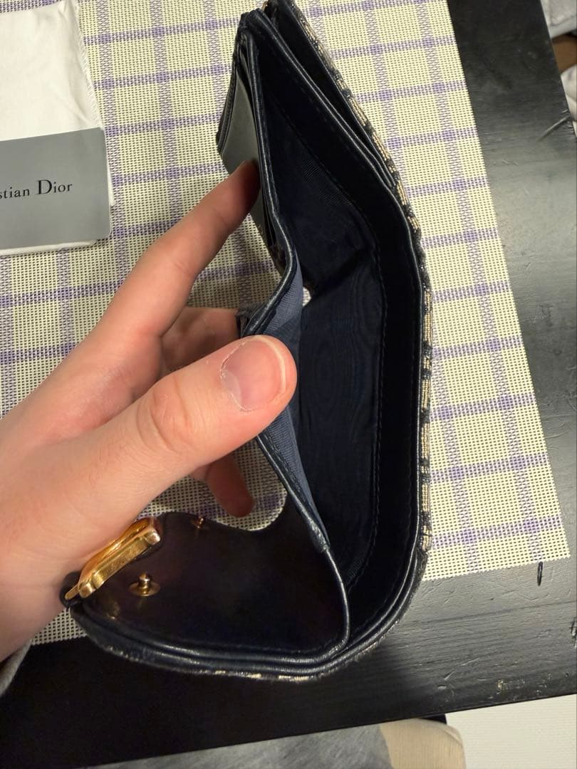 Christian Diorディオール　トロッター三つ折り財布 正規品付属品あり