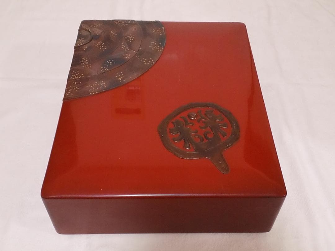 古い琉球漆器　文箱　長期保管品箱入り　メンテナンス済み