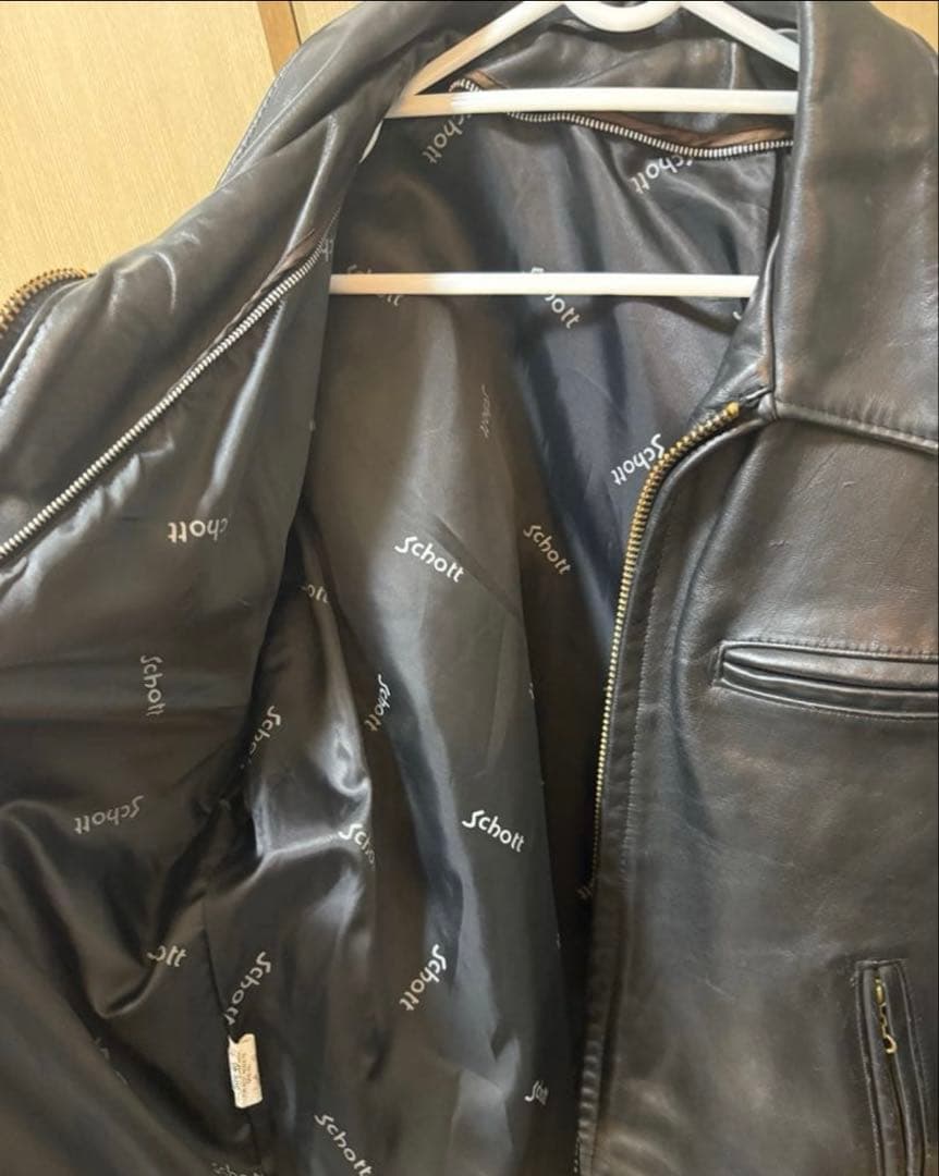 極美品　scott レザージャケット　642 ライナーなし