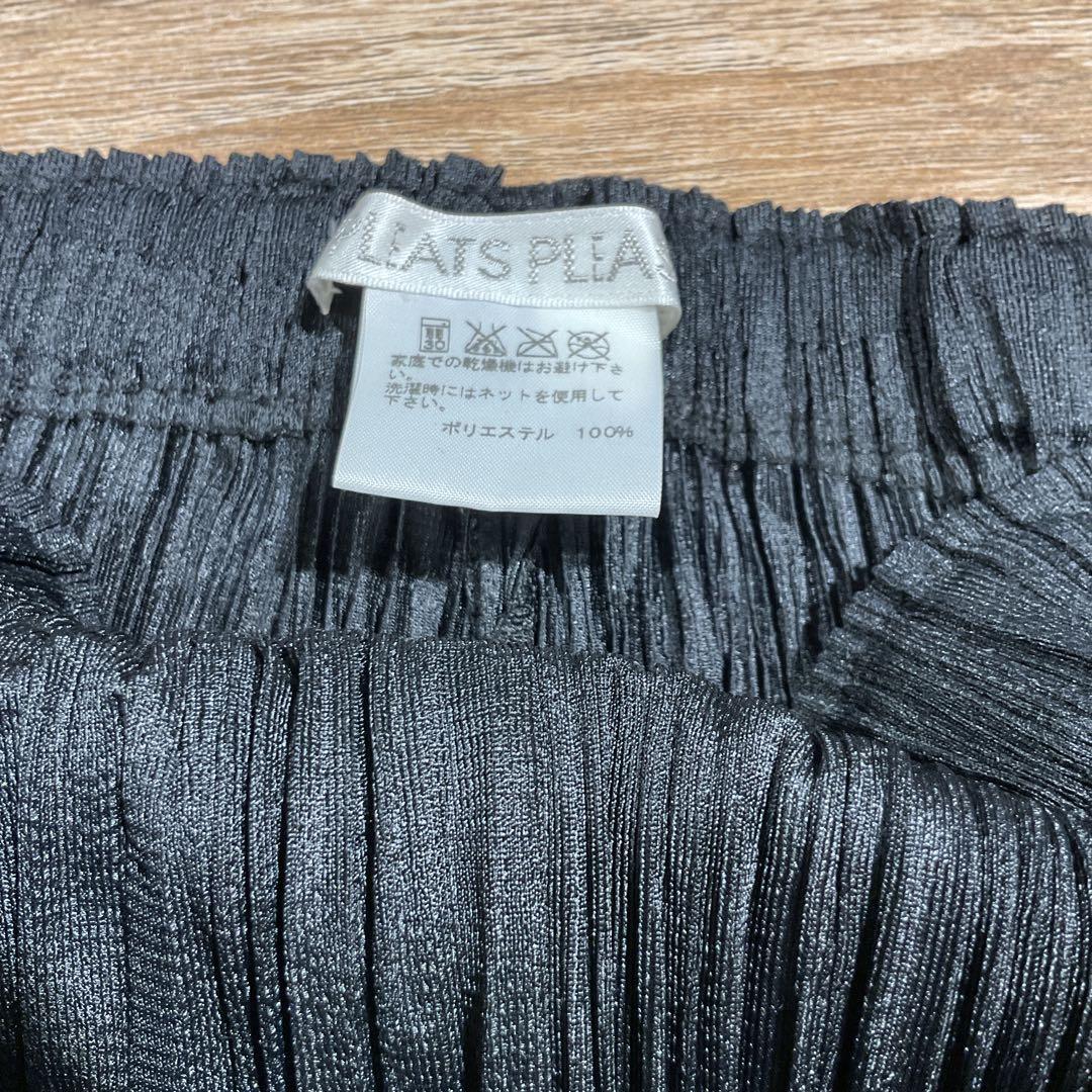 プリーツプリーズ　イッセイミヤケ　変形パンツ　バルーン　ブラック　日本製