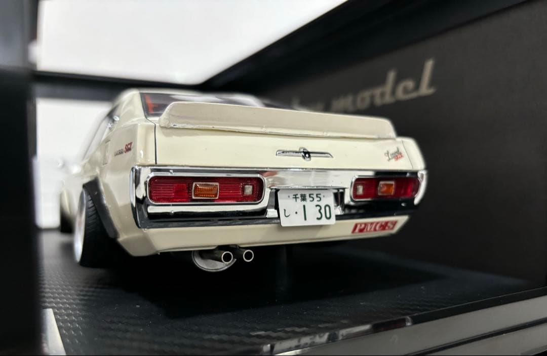 1/18 イグニッションモデル　日産ローレル　ワタナベ　オバフェンカスタム