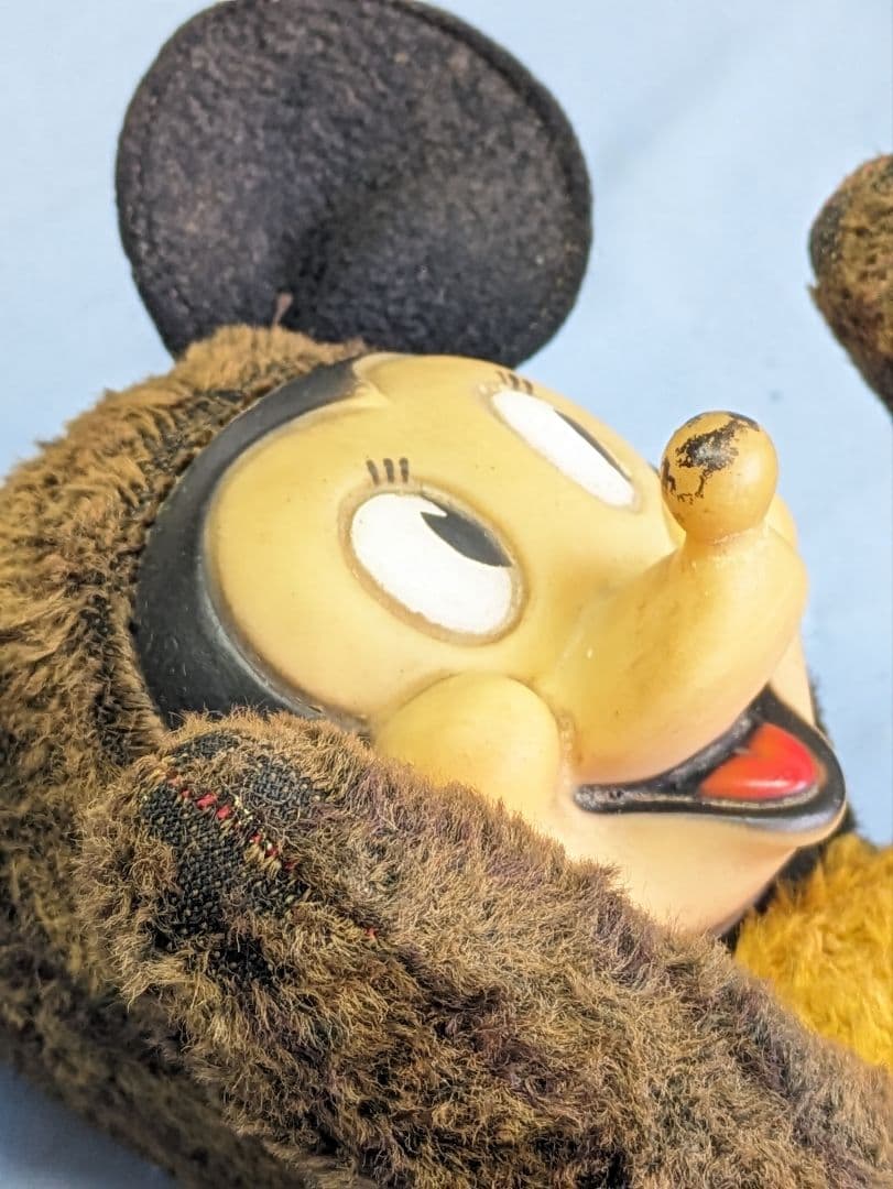 ミッキーマウス アンティーク ヴィンテージ　ぬいぐるみ イギリス 蚤の市