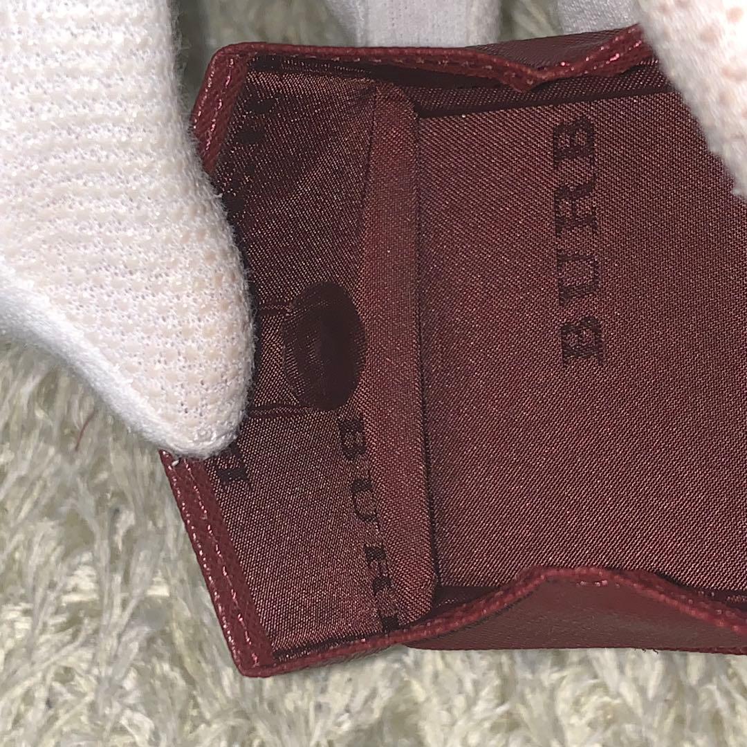 極美品✨バーバリー ノバチェック ケース サフィアーノ ボルドー