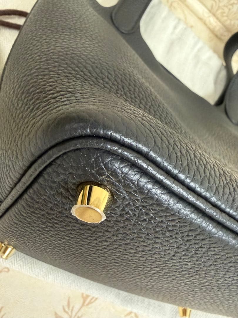 エルメス　ピコタンロックPM ノワール/Gold金具　B刻印