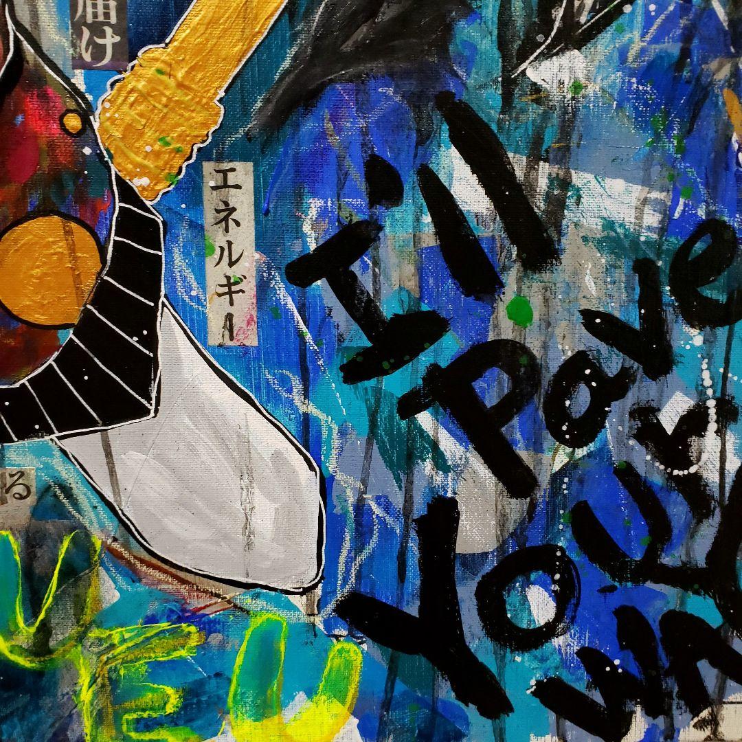 【一点物:F20号】道開きの神SARUTAHIKO-天狗【現代アート/絵画】