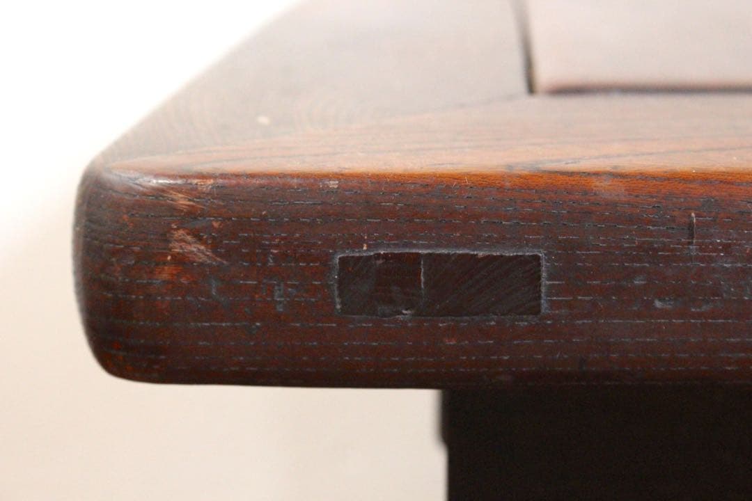 M*u様 No4524 時代　欅材　黒柿　関西火鉢　横73×縦49cm 引出し付