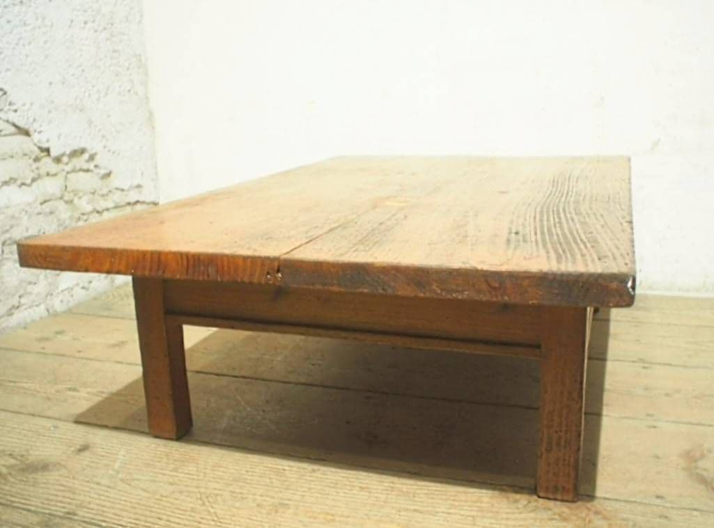 1084 ヴィンテージ　杉の文机　ローテーブル　座卓　引き出し　古家具　レトロ