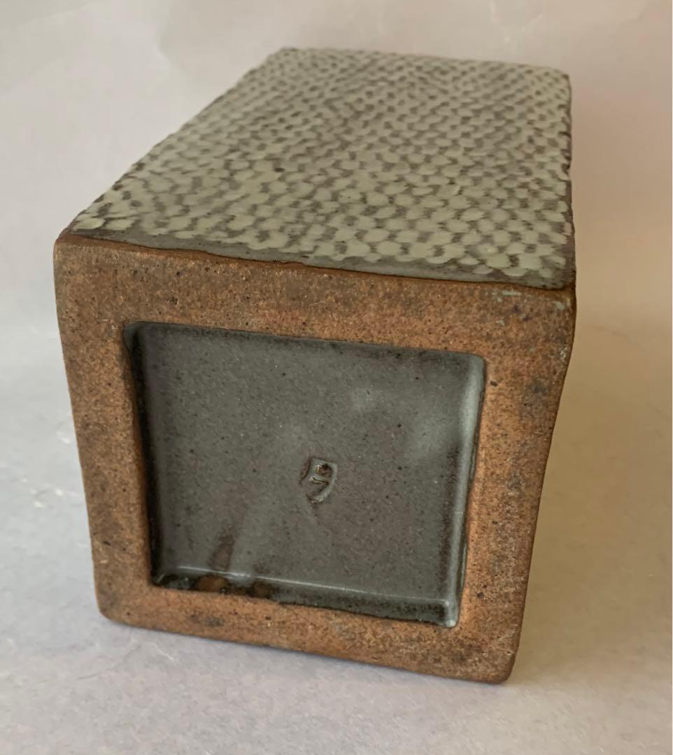 人間国宝　島岡達三　象嵌方壺　共箱