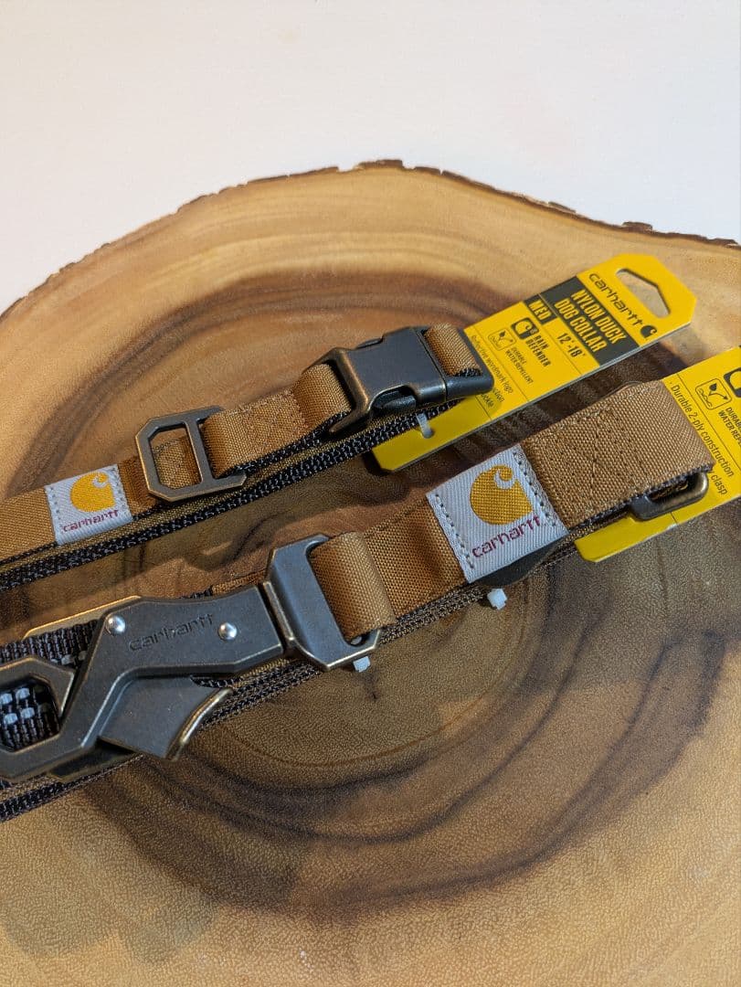 【NEW】Carhartt カーハート 犬用リーシュ(L)＆首輪(M)セット 茶