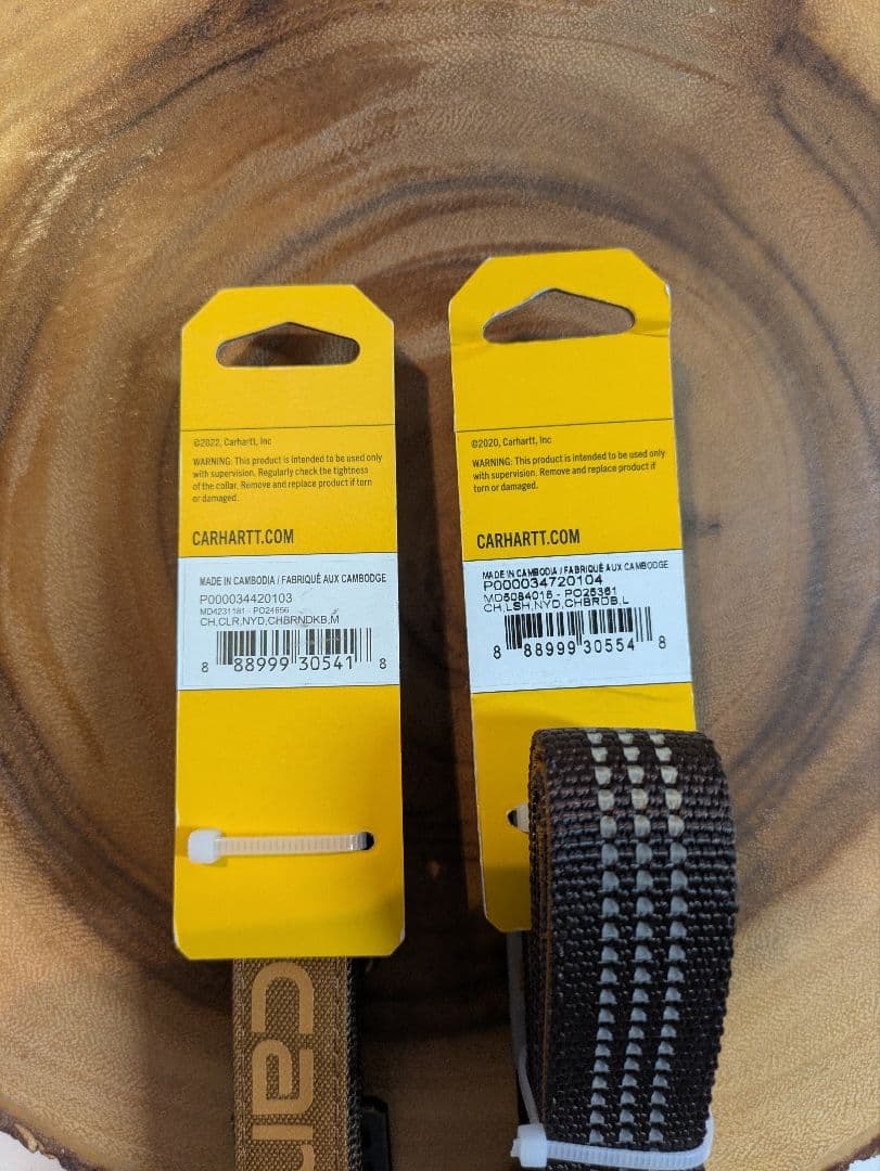 【NEW】Carhartt カーハート 犬用リーシュ(L)＆首輪(M)セット 茶