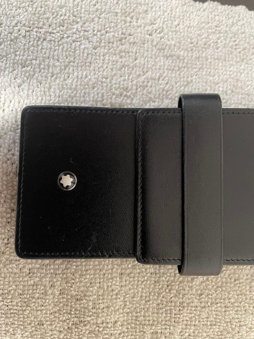 ◾️MONT BLANC モンブラン ◾️黒レザーペンケース ◾️シエナ 3本差し◾️