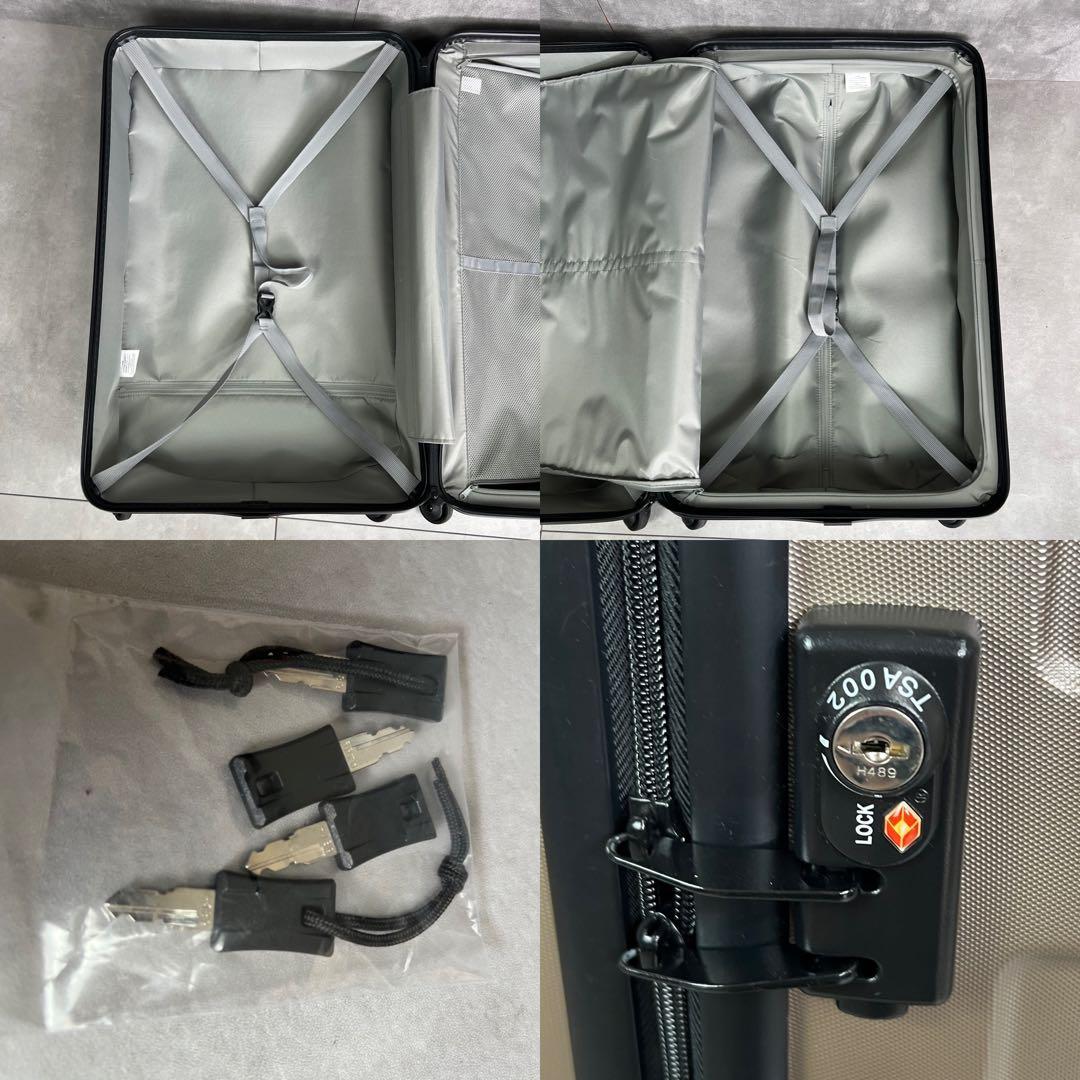 状態良好　無印良品　75L　バーを自由に調節できる　ハードキャリーケース