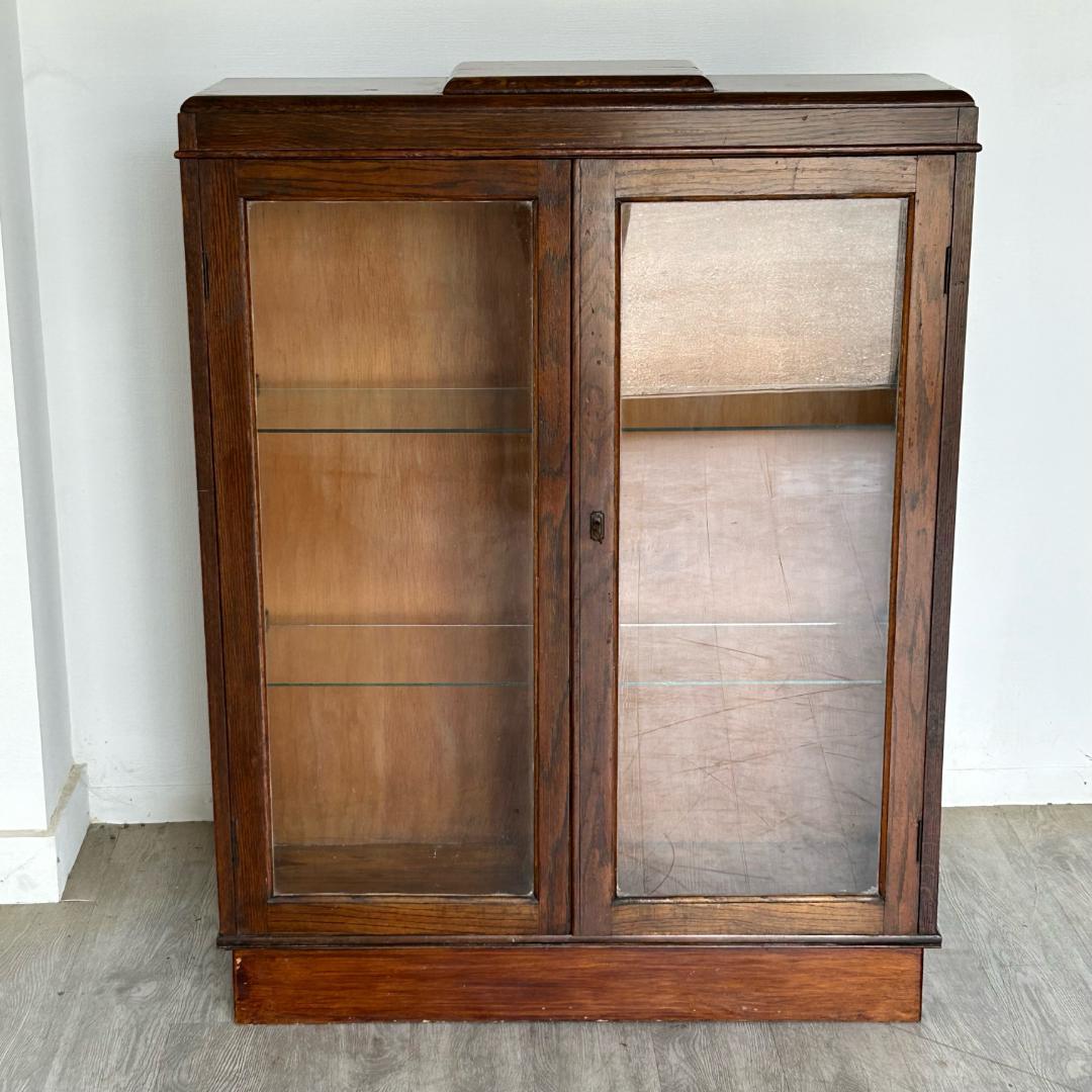 イギリス アンティーク　家具 ディスプレイ キャビネット　1930年頃 509A