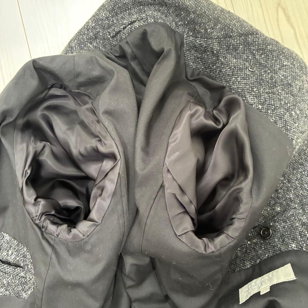 美品✨マーガレットハウエル ダブルチェスターコート ヘリンボーン