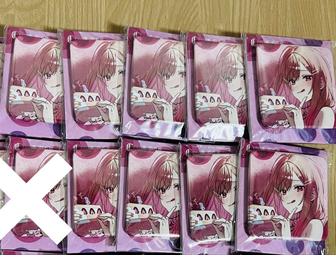 9個セット 一条莉々華 誕生日記念 スクエア 缶バッジ ホロライブ