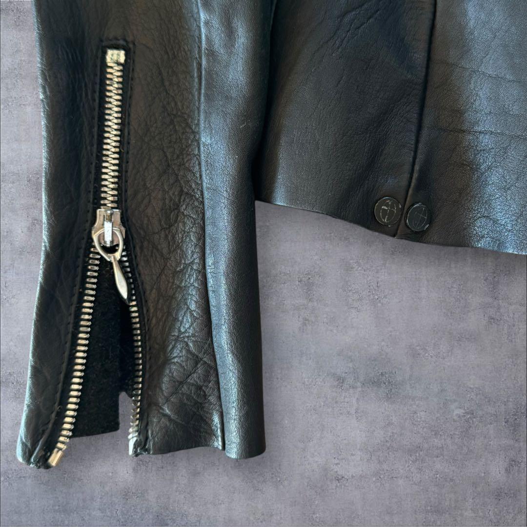 incarnation guidi変形ライダース　ハーフジップブルゾンXS