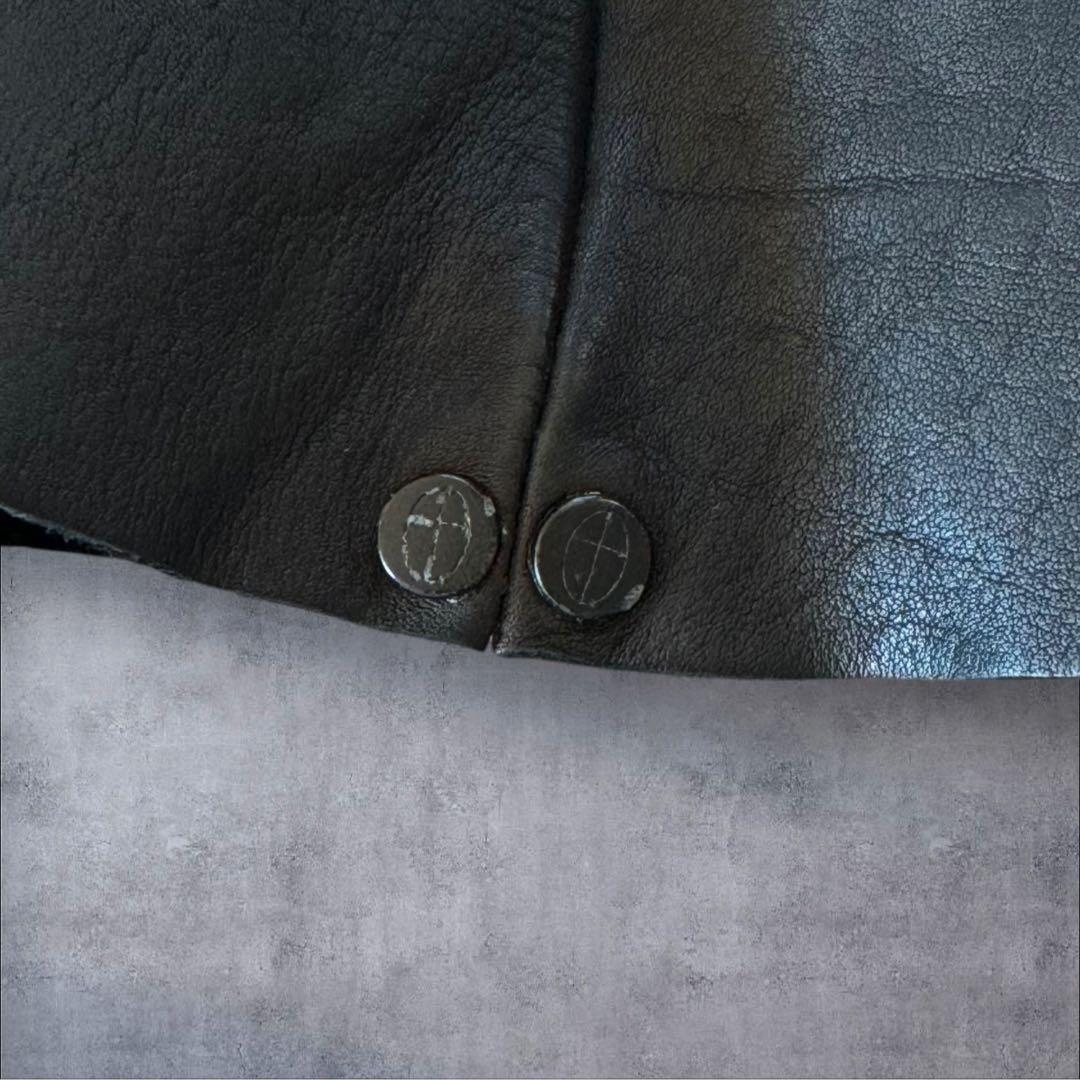 incarnation guidi変形ライダース　ハーフジップブルゾンXS