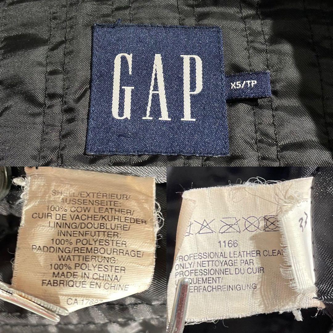 【希少】オールドギャップ カウレザー ライダースジャケット シングル ブラック