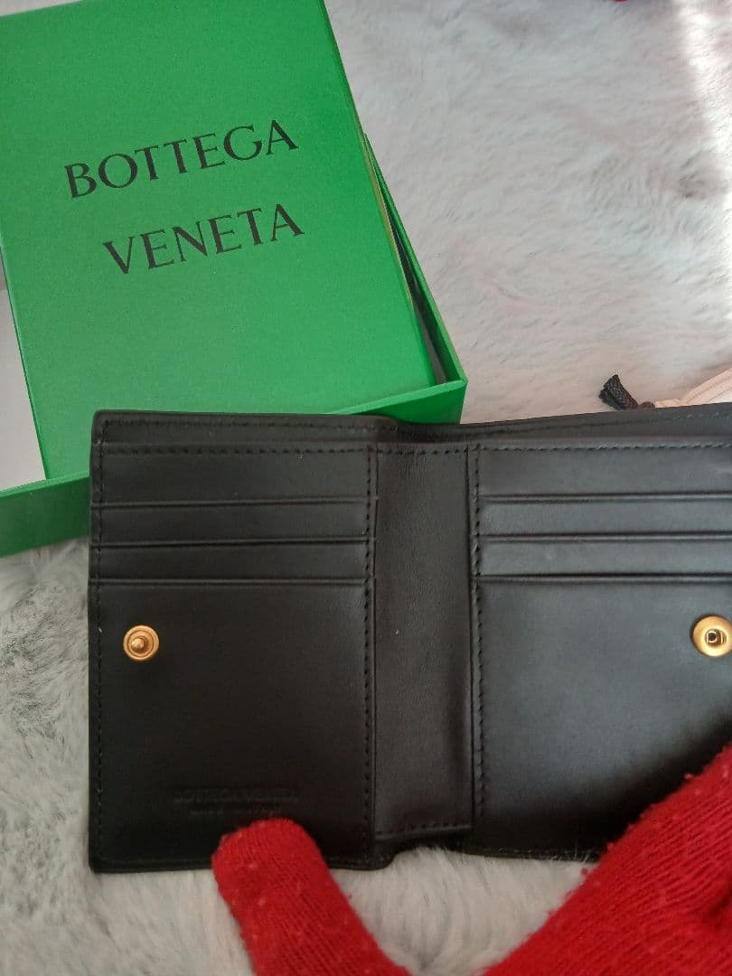 Bottega Veneta 二つ折り財布 ブラック