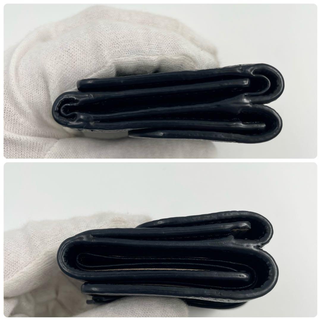 【✨美品】 クロエ 三つ折り財布 アルファベット スモールトリフォールド 黒