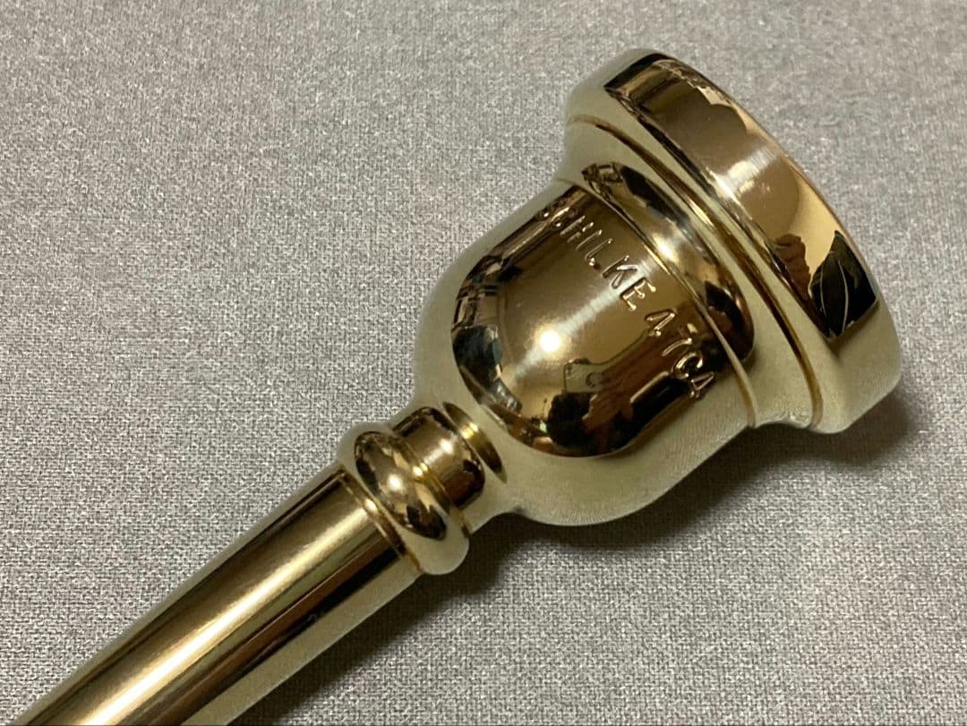シルキー　SCHILKE 47C4 メッキ　トロンボーン　マウスピース　中細管