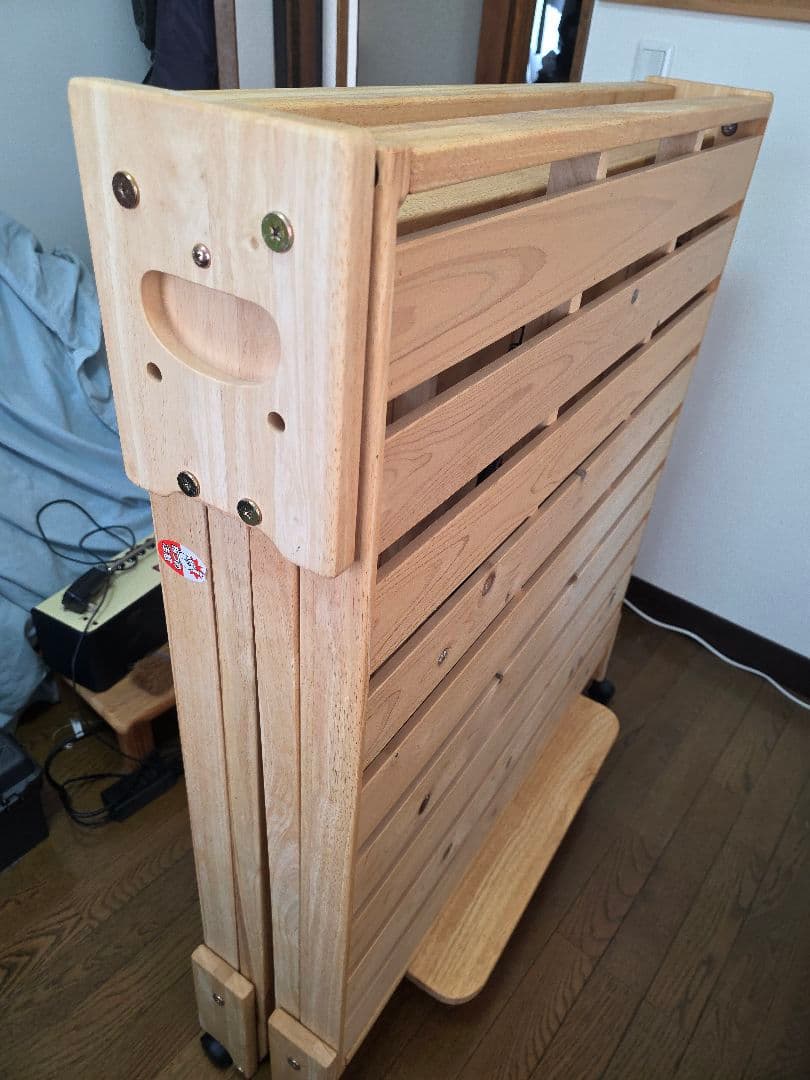 中居木工 折りたたみスノコベッド シングルサイズ
