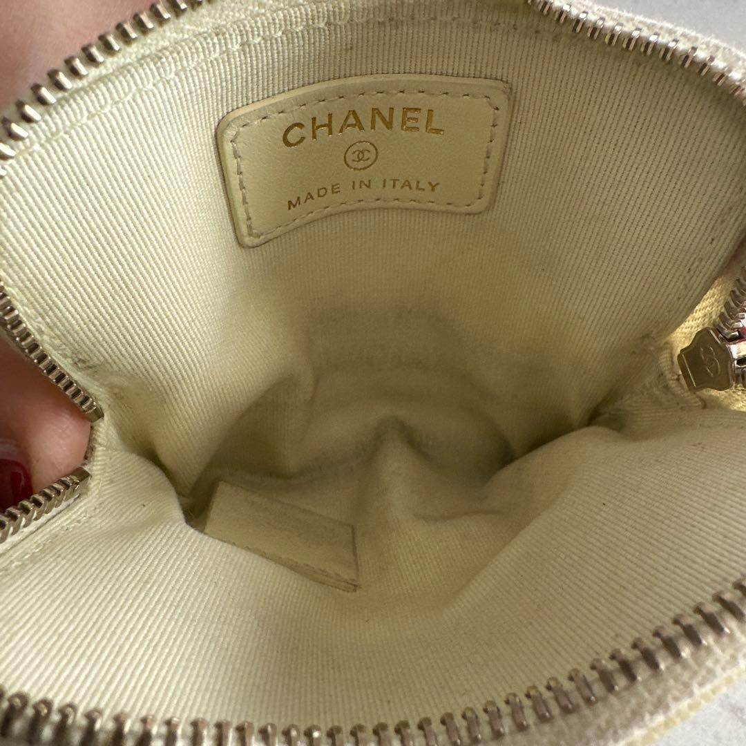 【希少カラー】シャネル　キャビアスキン　ケース　ミニ財布　カードケース